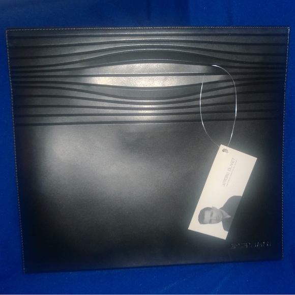 Black Leather Lecturer Portfolio - Jerome Olivet - BRAND NEW - Picture 2 of 7